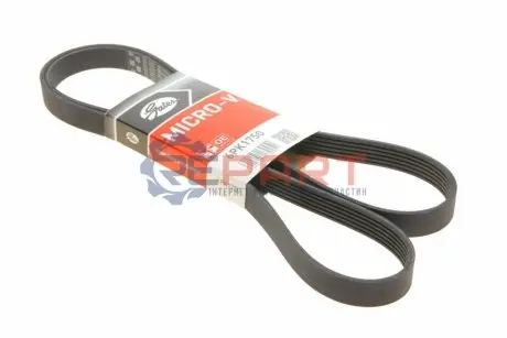 Ремінь генератора VW LT 2.5TDI 96-01/Peugeot Expert 1.9D/2.0HDI 98- Gates 6PK1750 Купити в Україні