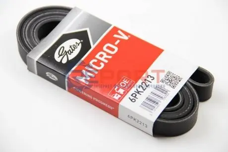 Ремінь генератора VW T4 2.5TDI ACV (ALT,PS,AC) Gates 6PK2213 Купити в Україні