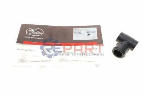 Патрубок вентиляції картера Audi A3-A6/Seat Leon/Skoda Octavia I/VW Golf IV 1.8T 96-10 Gates EMH262 Купити в Україні
