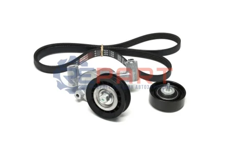 Комплект поліклинового ременя (із натягувачем) FORD FOCUS III, GALAXY III, KUGA II, MONDEO V, S-MAX 2.0/2.3/2.5 07.12 Gates K014PK1368 Купити в Україні