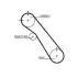 Комплект ГРМ (ремінь + ролик) TOYOTA LAND CRUISER, LAND CRUISER 100 4.2D 01.90 Gates (K015548XS) зображення 2