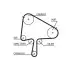 Фото Комплект ГРМ (ремінь + ролик) MAZDA 6, MPV II 2.0D 06.02-12.10 Gates (K015596XS) зображення 2