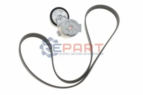 Комплект поликлинових ременів (з роликами) NISSAN ALMERA II, KUBISTAR, MICRA III RENAULT CLIO II, GRAND SCENIC II, KANGOO, KANGOO EXPRESS, LATITUDE, MEGANE II, MODUS, SCENIC II 1.4-1.6LPG 02.00 Gates K015PK1200 Купити в Україні