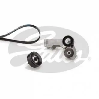 Комплект поликлинових ременів (з роликами) FORD FOCUS I, TOURNEO CONNECT, TRANSIT CONNECT 1.8D 08.98-12.13 Gates K016PK1718 Купити в Україні