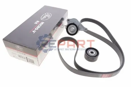 Фото Комплект ременя генератора Renault Master/Opel Movano 2.3dCi 13- (-AC) (7PK1675) Gates (K027PK1675) зображення 1