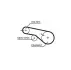 Комплект ГРМ (ремінь + ролик) HYUNDAI H-1, H-1 / STAREX, SANTA FÉ I, SONATA IV KIA SORENTO I 2.4 03.98-06.09 Gates (K02T313) зображення 3