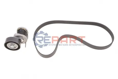 Комплект поликлинових ременів (з роликами) AUDI A1, A3, Q3, TT SEAT ALHAMBRA, ALTEA, ALTEA XL, IBIZA IV, IBIZA IV SC, IBIZA IV ST, LEON, TOLEDO III, TOLEDO IV 1.2D/1.6D/2.0D 05.03-12.22 Gates K036PK1070 Купити в Україні