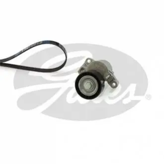 Комплект поликлинових ременів (з роликами) AUDI A1 SEAT IBIZA IV, IBIZA IV SC, IBIZA IV ST, TOLEDO IV SKODA FABIA III, FABIA III PRAKTIK, RAPID VW POLO, POLO V 1.4D 02.14-12.22 Gates K116PK1078 Купити в Україні