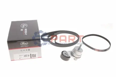 Комплект поликлинових ременів (з роликами) CHEVROLET AVEO, CRUZE OPEL ASTRA J, INSIGNIA A 1.6/1.8/1.8LPG 07.08 Gates K266PK1555 Купити в Україні