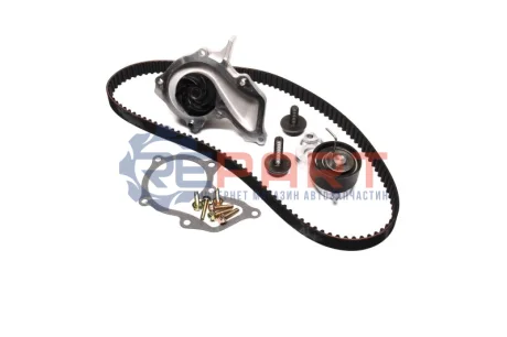 Комплект ГРМ (ремінь + ролик + водяний насос) VOLVO S40 II, V50 FORD COURIER, FIESTA, FIESTA IV, FIESTA V, FOCUS C-MAX, FOCUS I, FOCUS II, FUSION, PUMA MAZDA 121 III, 2 1.2-1.7 08.95-12.12 Gates KP25433XS1 Купити в Україні