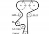 Роликовый модуль натяжителя ремня (ролик, ремень, насос) Gates KP25499XS-4 (фото 2)