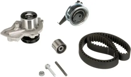 Комплект ГРМ (ремінь + ролик + водяний насос) з водяним насосом AUDI A1 SEAT IBIZA IV, IBIZA IV SC, IBIZA IV ST, TOLEDO IV SKODA FABIA III, FABIA III PRAKTIK, RAPID VW POLO V 1.4D 02.14-12.22 Gates KP25678XS Купити в Україні