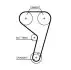 Комплект ГРМ (ремінь + ролик + водяний насос) FORD B-MAX, C-MAX II, ECOSPORT, FIESTA VI, FOCUS III, GRAND C-MAX, MONDEO V 1.0 02.12 Gates (KP2T354HOB) зображення 2