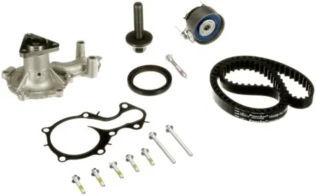 Комплект ГРМ (ремінь + ролик + водяний насос) FORD B-MAX, C-MAX II, ECOSPORT, FIESTA VI, FOCUS III, GRAND C-MAX, MONDEO V 1.0 02.12 Gates KP2T354HOB