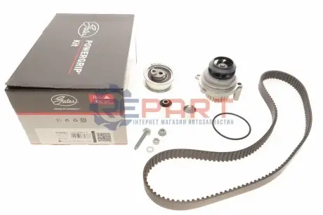 Фото Ремкомплекты привода ГРМ автомобилей с водяным насосом PowerGrip Kit (Выр-во) Gates (KP35604XS2) изображение 1