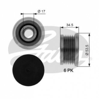 Шкив генератора Gates OAP7109