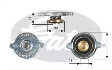 Кришка радіатора DB 207-609/Sprinter (1.4bar) Gates RC125 Купити в Україні