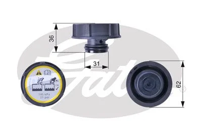 Кришка бачка розширювального Ford Transit 06 Gates RC240