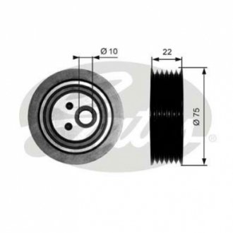 Ролик натяжной Gates T36050 (фото 1)
