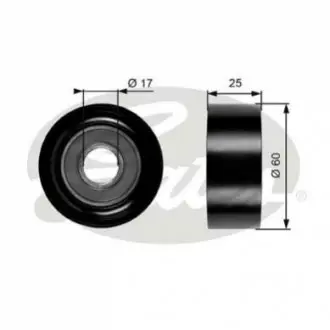 Ролик генератора Renault Trafic/Master 1.9-2.5DI/dTi (паразитний) (60х31) Gates T36176 Купити в Україні