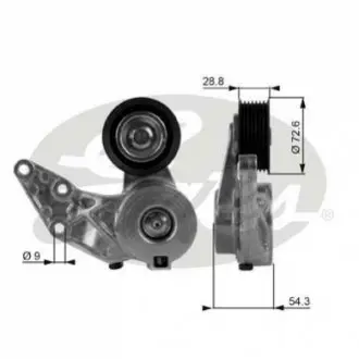 Натягувач поліклинового ременя VW GOLF IV, PHAETON, SHARAN 2.8/3.2 03.99-03.10 Gates T38208