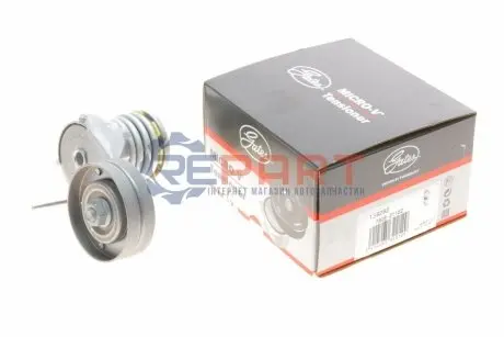 Натягувач поліклинового ременя SEAT LEON, TOLEDO II SKODA OCTAVIA I VW BORA, BORA I, GOLF IV 1.4/1.6 09.96-12.10 Gates T38282 Купити в Україні