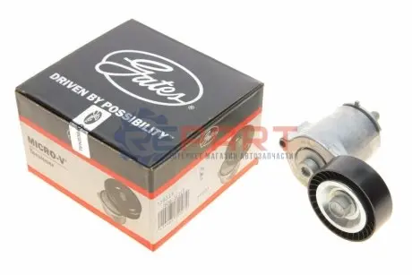 Натягуючий ролик поліклинового ременя AUDI A3, Q3, TT VW BEETLE, GOLF VI, JETTA III, JETTA IV, NEW BEETLE, PASSAT B7 2.5 07.05-12.20 Gates T38315 Купити в Україні