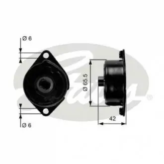 Натягувач поліклинового ременя BMW 3 (E46), 5 (E39), 7 (E38), X5 (E53) 2.0D/2.5D/3.0D 02.98-02.05 Gates T39090 Купити в Україні