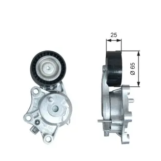Натяжитель поликлинового ремня DS DS 3, DS 4 CITROEN C4 CACTUS, C4 GRAND PICASSO II, C4 II, C4 PICASSO II, DS3, DS4 PEUGEOT 2008 I, 3008 II, 308 II, 5008, 508 I, PARTNER 1.6D 03.14 Gates T39378