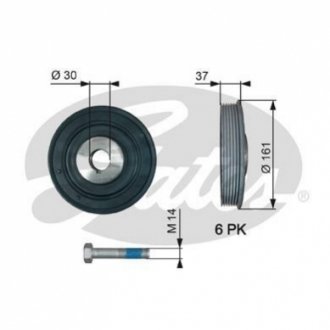 Автозапчасть Gates TVD1002A