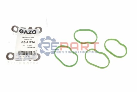 Прокладка колектора впускного Ford Fiesta/Focus/Mazda 2/3 1.25-1.6 01- (к-кт) GAZO GZA1790 (фото 1)