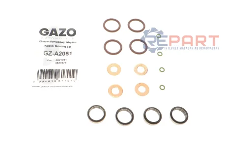 Ремкомплект форсунки Opel Astra G 2.0-2.2 DI 98-05 (к-к-т на 4шт) GAZO GZ-A2051