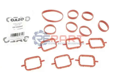 Фото Прокладка колектора впускного BMW 3 (E90-E93)/5 (E60/E61)/X5 (E53) 98-13 M57 (к-кт) GAZO (GZ-A2342) изображение 1