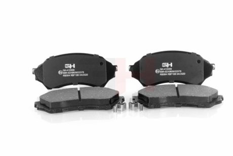 Колодки дисковые передние Mazda 323 F VI, 323 S VI 1.3-1.6 09.98-05.04 GH GH-412209 (фото 1)