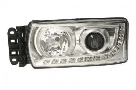 Фара Лів (12LED*1WATT/H7, ручн, без мотора, без контролера LED, колір відбивача: хром) IVECO EUROCARGO IV, EUROCARGO V, STRALIS I, STRALIS II 02.02 GIANT 131IV20311ML