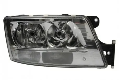 Фара Прав (2*H7/2*LED/PY21W, електричн, з мотором, включає денні ходові вогні, колір відбивача: хром) EURO 6 MAN TGS I, TGX I 09.16-09.21 GIANT 131MA50314ER