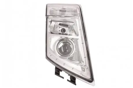 Фара Прав (2*LED/H7/PY21W, електричн, з мотором, хромована, колір відбивача: хром) VOLVO FH, FH16, FM, FM II 09.05 GIANT 131VT16310ER