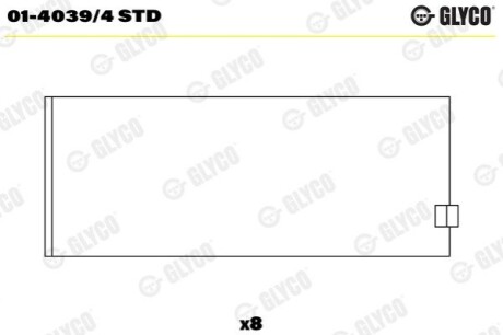 Вкладиш Glyco 0140394STD