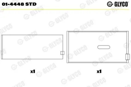 Автозапчасть Glyco 014448STD