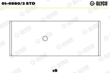 Вкладыши шатунные Glyco 0149803STD