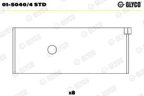 Вкладиші шатунні, комплект (STD) HONDA CITY IV, CITY V, CIVIC IX, CIVIC VII, CIVIC VIII, CR-Z, INSIGHT, JAZZ, JAZZ II, JAZZ III 1.3-1.5H 03.02 Glyco 0150404STD