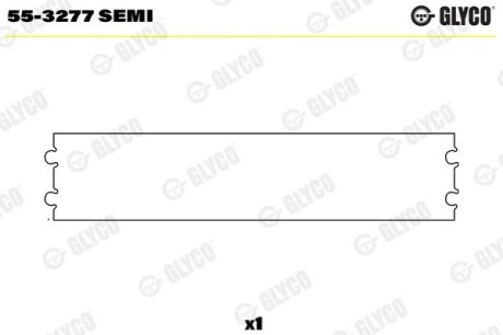 Подшипник скольжения Glyco 55-3277 SEMI