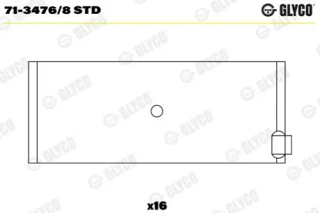 Автозапчасть Glyco 7134768STD