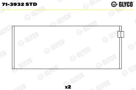 Подшипник скольжения Glyco 71-3932 STD Купить в Украине