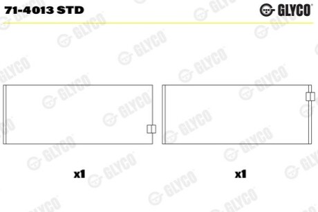 Подшипник скольжения Glyco 71-4013 STD