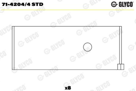 Вкладыши Glyco 71-4204/4 STD