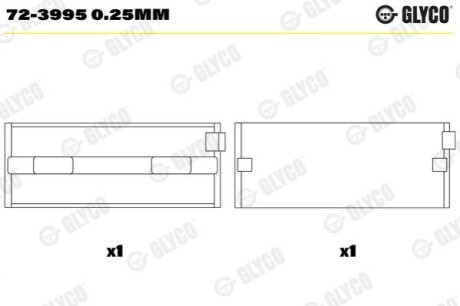 Вкладиш Glyco 723995025MM