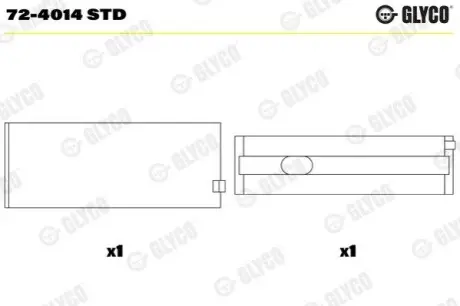 Подшипник скольжения Glyco 72-4014 STD