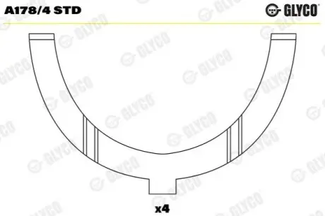 Автозапчасть Glyco A1784STD