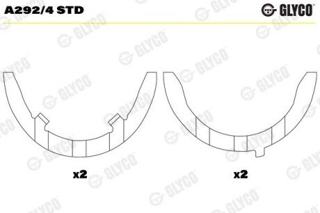 PANEWKI DYST. VW 1,6-2,4D Glyco A292/4 STD